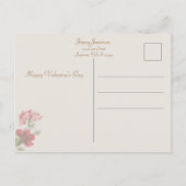  hart en anjers Valentijn Briefkaart (Achterkant)