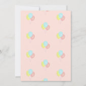 Hart en Ballonnen 13e Verjaardag Uitnodiging (Achterkant)