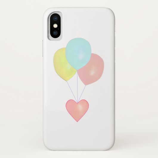 Hart en Ballonnen Case-Mate iPhone Case (Achterkant)