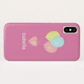 Hart en ballonnen op roze goud Case-Mate iPhone case (Achterkant (horizontaal))
