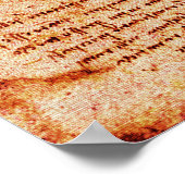 Hart en bloedvaten daarvan, bruin poster (Hoek)