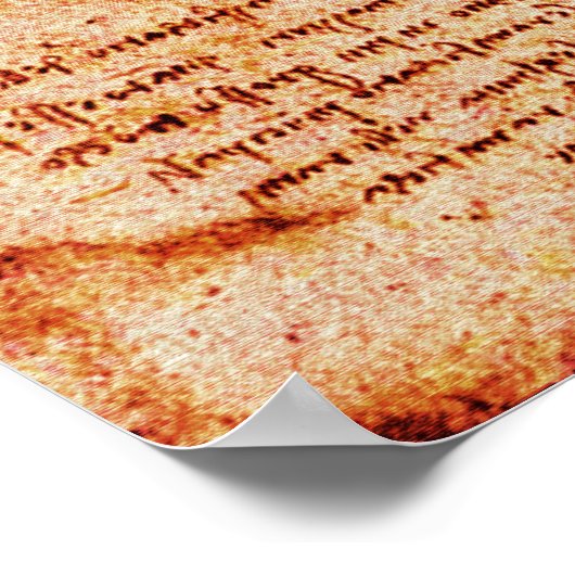 Hart en bloedvaten daarvan, bruin poster (Hoek)