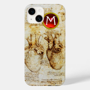Hart en bloedvaten, perkamentmonogram Case-Mate iPhone case
