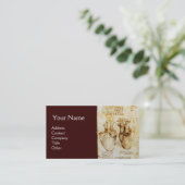 Hart en bloedvaten, radioloog monogram visitekaartje (Staand voorkant)