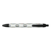 Hart en bloemen doodle art pen. zwarte inkt pen (Achterkant)