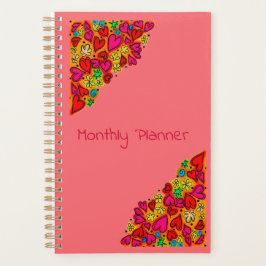 Hart en Bloemen Maandelijkse Planner