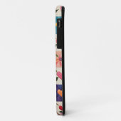 Hart en bloemen quilt Case-Mate iPhone case (Achterkant/links)