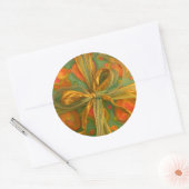 Hart en boog rood groen cadeau wrap sticker (Envelop)