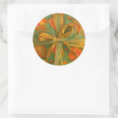 Hart en boog rood groen cadeau wrap sticker (Tas)