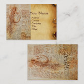 Hart- en bronchiale arteriën, arts, medisch visitekaartje (Voorkant / Achterkant)