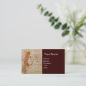 Hart en Bronchiale Arteries, medisch monogram Visitekaartje (Staand voorkant)