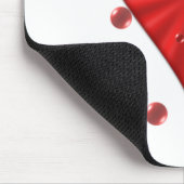 Hart en bubbels (wit) muismat (Hoek)