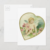 Hart en Cherub - Moederdag/Valentijn Feestdagenkaart (Voorkant / Achterkant)