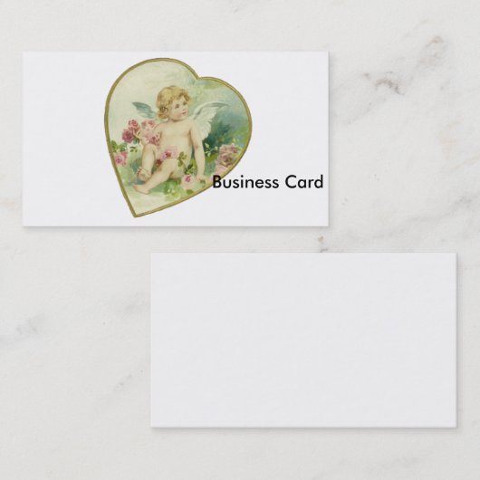 hart en Cherub - Moederdag/Valentijn Visitekaartje (Voorkant / Achterkant)
