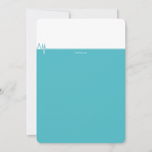 Hart en Cross Afstuderen Invitation Kaart (Achterkant)