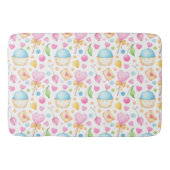 Hart- en Cupcakes heerlijk Waterverf patroon Badmat (Voorkant)