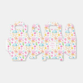 Hart- en Cupcakes heerlijk Waterverf patroon Bedankdoosjes (Uitgevouwen)