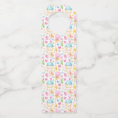 Hart- en Cupcakes heerlijk Waterverf patroon Flessenhanger (Achterkant)