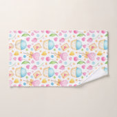 Hart- en cupcakes Waterverf-patroon Bad Handdoek (Handdoek)