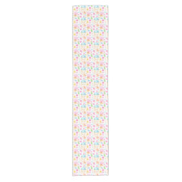 Hart- en cupcakes Waterverf-patroon Korte Tafelloper