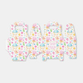 Hart- en Cupcakes Waterverf Pattern Birthday Bedankdoosjes (Uitgevouwen)