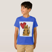 Hart en de de Gestreepte T-shirts en Giften van de (Voorkant volledig)