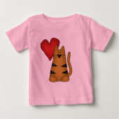 Hart en de de Gestreepte T-shirts en Giften van de (Voorkant)