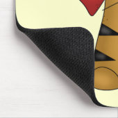 Hart en de de Gestreepte T-shirts en Giften van de Muismat (Hoek)