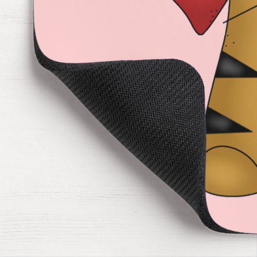 Hart en de de Gestreepte T-shirts en Giften van de Muismat (Hoek)