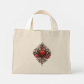 Hart en doornen Tattoo Tas (Achterkant)