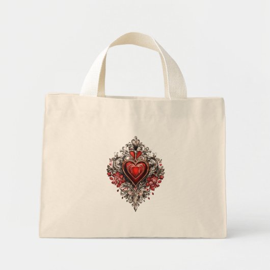 Hart en doornen Tattoo Tas (Voorkant)