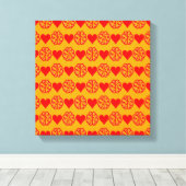Hart en geest canvas afdruk (Insitu (Houten vloer))