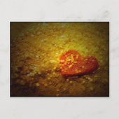 Hart en glitter op de  pagina Nog steeds leven Briefkaart (Voorkant)