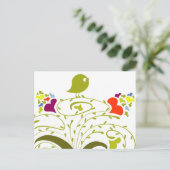 Hart en griep in een klauterboom briefkaart (Staand voorkant)