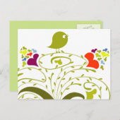 Hart en griep in een klauterboom briefkaart (Voorkant / Achterkant)