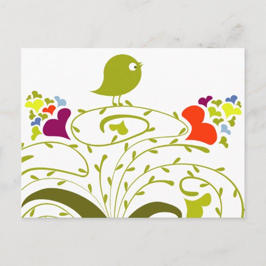 Hart en griep in een klauterboom briefkaart (Voorkant)