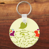 Hart en griep in een klauterboom sleutelhanger (Voorkant)