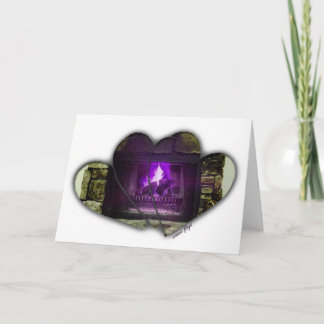 Hart en haard feestdagen kaart