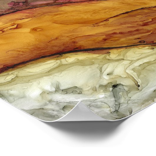 Hart en hand 13 x 10 inch poster (Hoek)