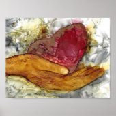 Hart en hand 13 x 10 inch poster (Voorkant)