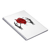 Hart en handen - Skelet Hart Handen Notitieboek (Rechterzijde)