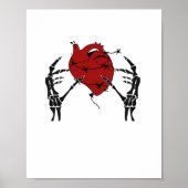 Hart en handen - Skelet Hart Handen Poster (Voorkant)
