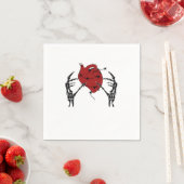 Hart en handen - Skelet Hart Handen Servet (Insitu)