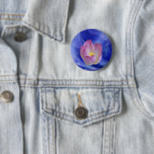 Hart- en hartbloem ronde button 5,7 cm (In situ)