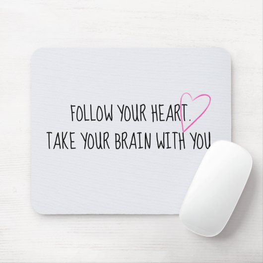 Hart en hartgrondig advies muismat (Met muis)