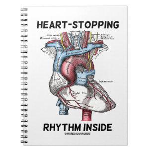 Hart- en hartritme in anatomisch hart notitieboek