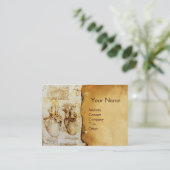 Hart en het parketmonogram voor bloedvaten visitekaartje (Staand voorkant)