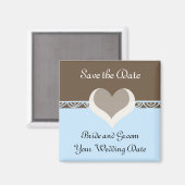 Hart en kant Opslaan Datum Magneet (Voorkant / Achterkant)