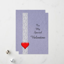 Hart en Kant speciale valentijnsdag Feestdagenkaart