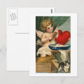 Hart- en kattenwrijving briefkaart (Voorkant / Achterkant)